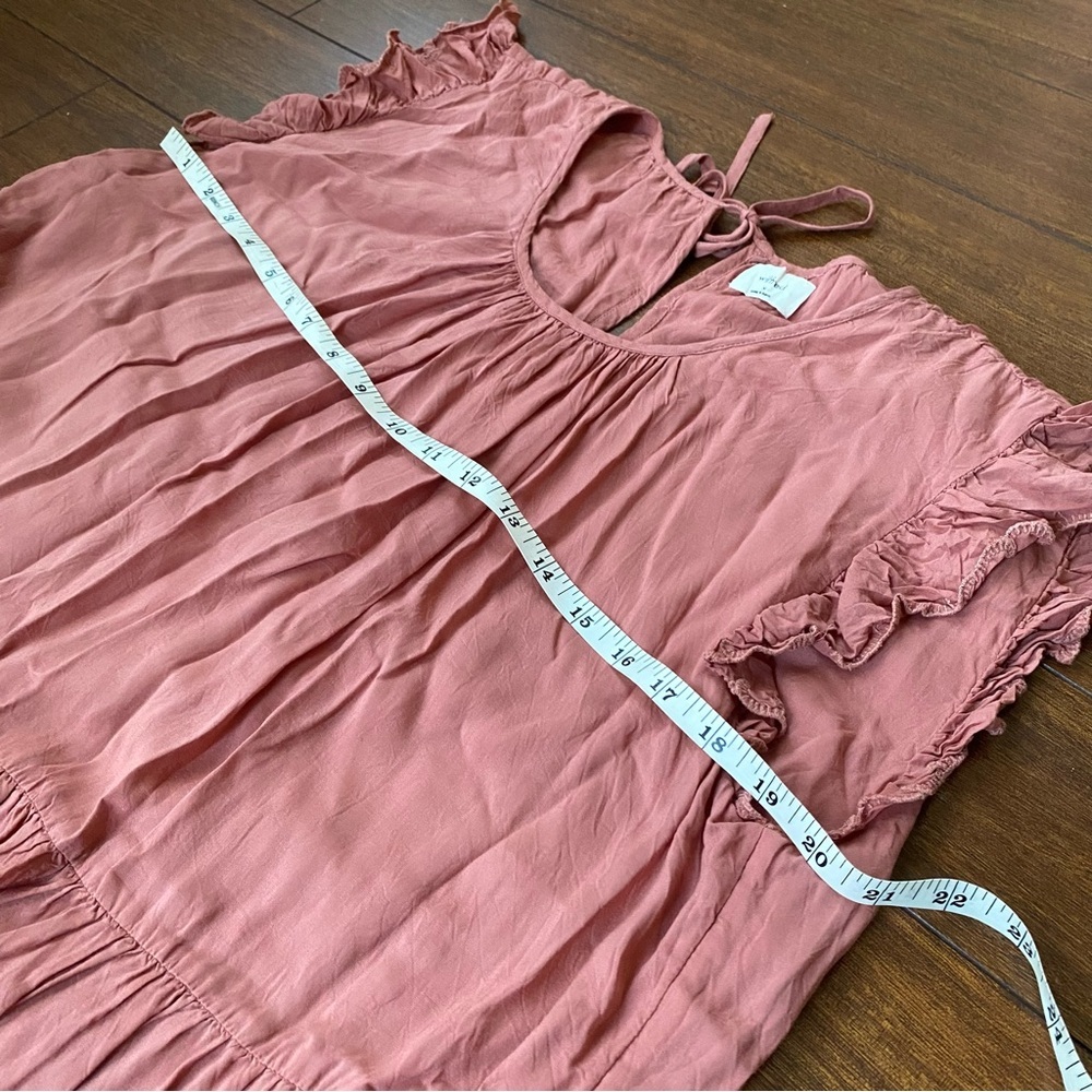 Aritzia | Wilfred Sidonie Flutter
Sleeve Lined Tiered Baby Doll Dress Medium - Picture 9 of 12
